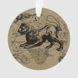 Leo Constellation Hevelius 1690 juli - 23 augustus Ornament