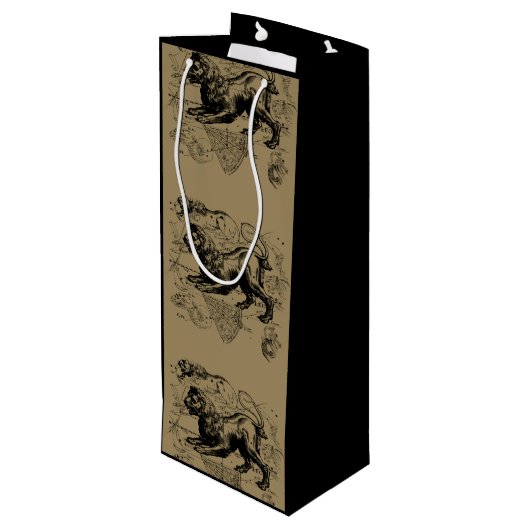 Leo Constellation Hevelius 1690 juli - 23 augustus Wijn Cadeautas (Achterkant Gekanteld)