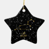 Leo Constellation Keramisch Ornament (Voorkant)