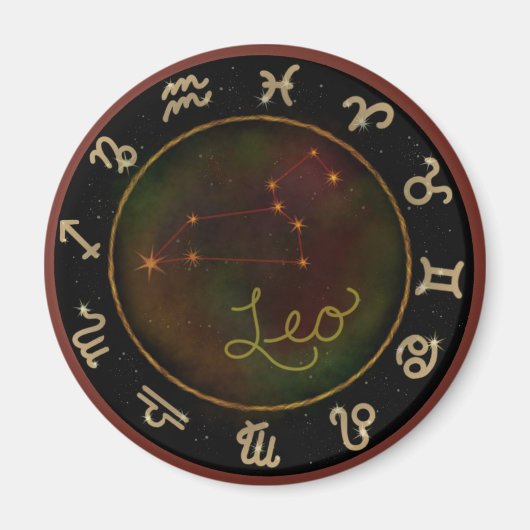 Leo Constellation Magnet Magneet (Voorkant)