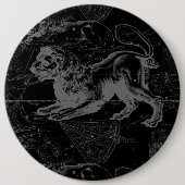  Leo Constellation MapHevelius 1690 Ronde Button 6,0 Cm (Voorkant)