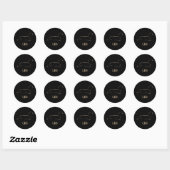 Leo Constellation Ronde Sticker (Vel)
