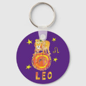 Leo de hoofdaanroep van de Lion-ster Sleutelhanger (Voorkant)