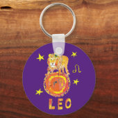 Leo de hoofdaanroep van de Lion-ster Sleutelhanger (Voorkant)
