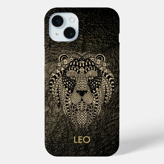 Leo de Leeuw op leer en goud Case-Mate iPhone Case (Achterkant)