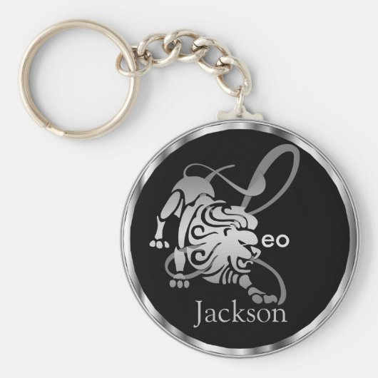 Leo ♌ de Leeuw - Zodiac Sign Sleutelhanger (Voorkant)