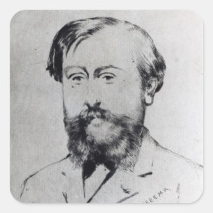 Leo Delibes Vierkante Sticker