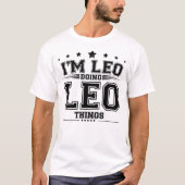 Leo doet Leo dingen T-shirt (Voorkant)