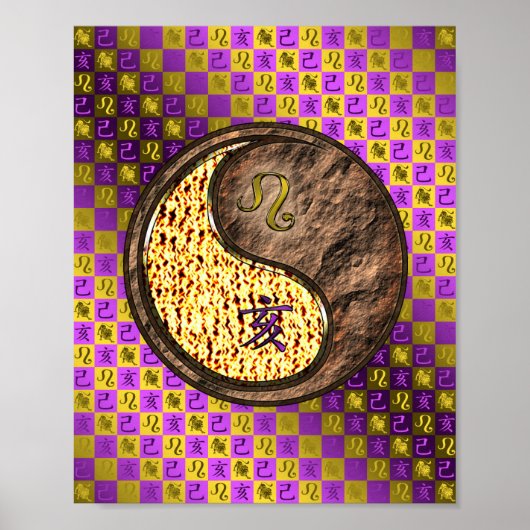 Leo & Earth Boar Poster (Voorkant)