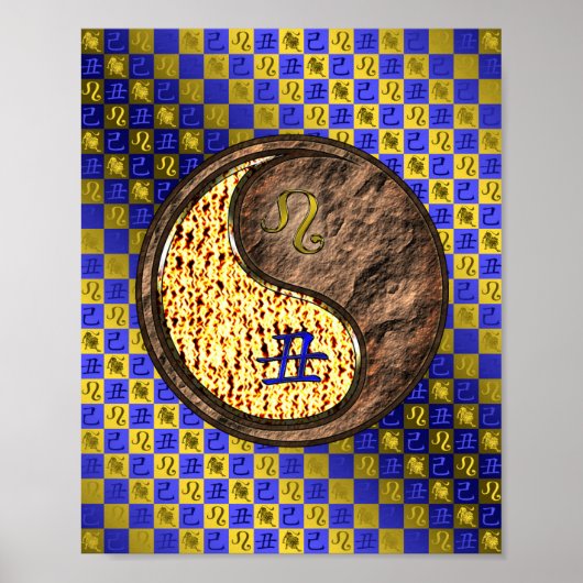 Leo & Earth Ox Poster (Voorkant)