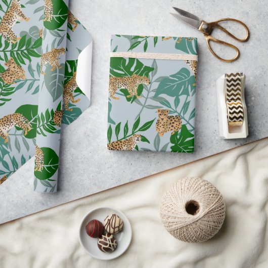 Leo-exotisch Oerwoud Cadeaupapier (Crafts)