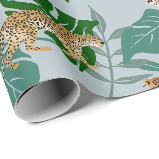 Leo-exotisch Oerwoud Cadeaupapier (Rol Hoek)