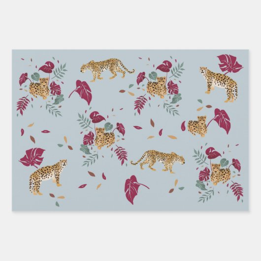 Leo-exotisch Oerwoud Inpakpapier Vel (Voorkant)