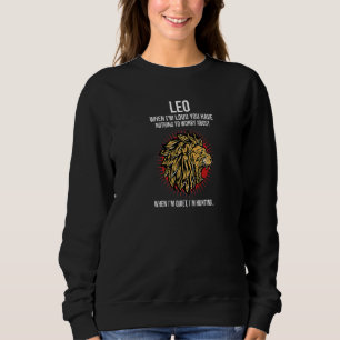 Leo Facts Gezegde Astrology Horoscope Birthday Trui