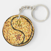 Leo & Fire Tiger Sleutelhanger (Achterkant)