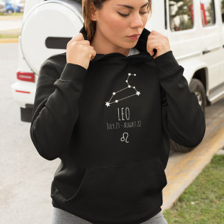 Leo | Gepersonaliseerde zodiac-constellatie Hoodie