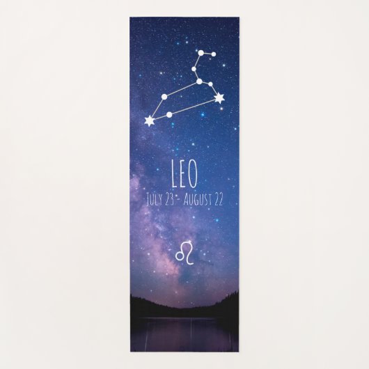 Leo | Gepersonaliseerde zodische astrologie Yoga M Yogamat (Voorkant)