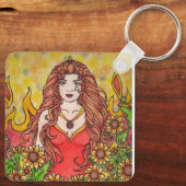 Leo Goddess Sleutelhanger (Achterkant)