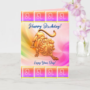 Leo - Happy Birthday Kaart