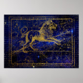 leo het poster van de leeuwenconstellatie (Voorkant)