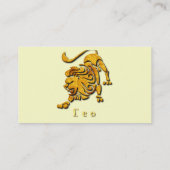 Leo het Visitekaartje van de Lion (Achterkant)