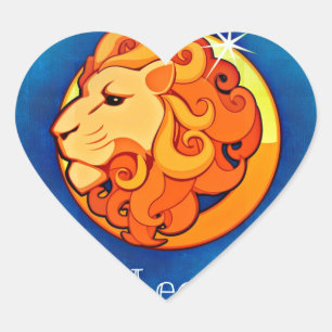 leo horoscoop hart sticker