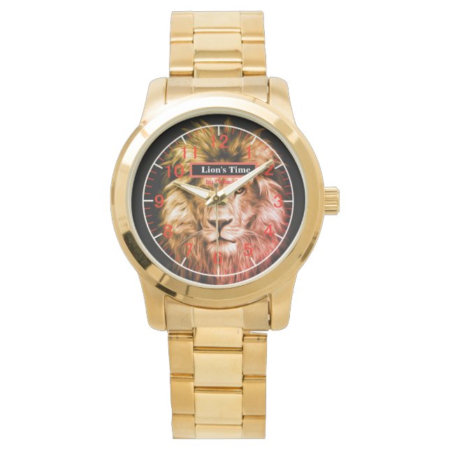 Leo Horoscope Zodiac Watch Horloge (Voorkant)