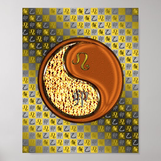 Leo & Hout Konijn Poster (Voorkant)