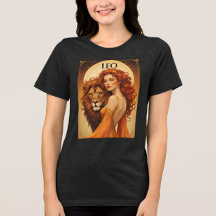Leo Juli Augustus Verjaardag Leeuw Tri-Blend Shirt