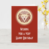 Leo Juli Augustus Verjaardag met sterrenbeeld Leeu Kaart (Gele Bloem)