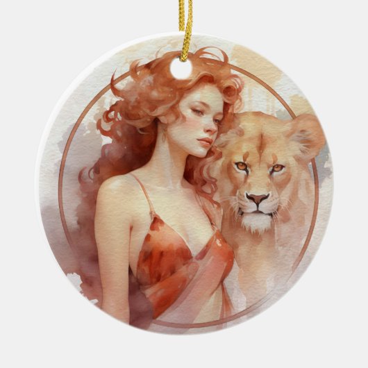 Leo-keramisch Ornament (Voorkant)