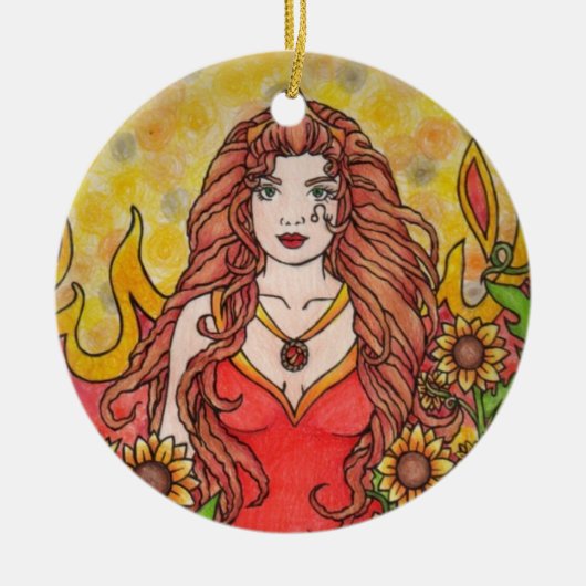 Leo Keramisch Ornament (Voorkant)