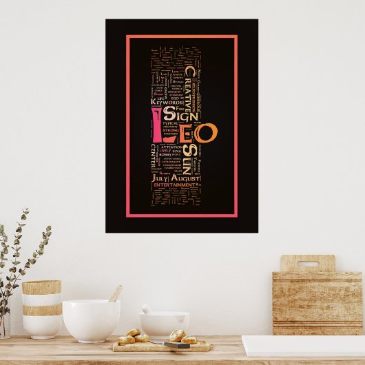 Leo Key Words Poster (Cuisine)
