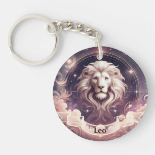 Leo Kosmische Hemelse Dierenriem Sleutelhanger