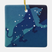 Leo Leeuw Constellation Zodiac Astrologie Keramisch Ornament (Voorkant)
