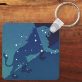 Leo Leeuw Constellation Zodiac Astrologie Sleutelhanger (Achterkant)