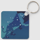 Leo Leeuw Constellation  Zodiac Astrologie Sleutelhanger (Achterkant)