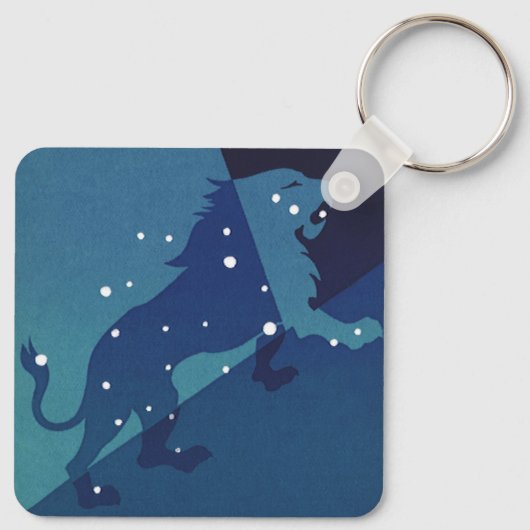 Leo Leeuw Constellation Zodiac Astrologie Sleutelhanger (Achterkant)