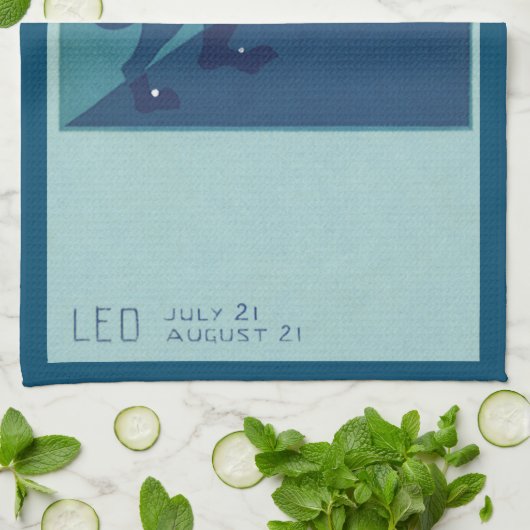 Leo Leeuw Constellation  Zodiac Astrologie Theedoek (Gevouwen)