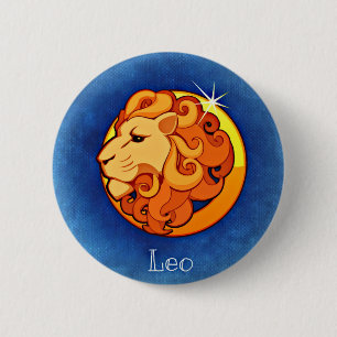 Leo, Leone Ronde Button 5,7 Cm