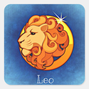 Leo, Leone Vierkante Sticker