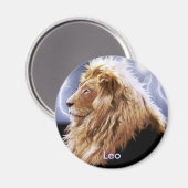 "LEO" Lion Astrology Art Magnet (Recto/Verso)