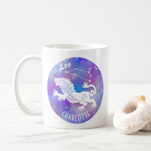 Leo Lion Constellation Stars Name Birthday Gift Koffiemok