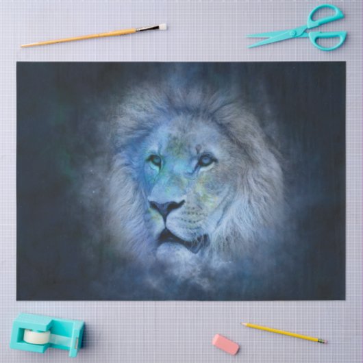 Leo Lion Decoupage Tissuepapier (Craft)