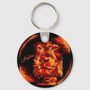 Leo Lion gepersonaliseerd Sleutelhanger