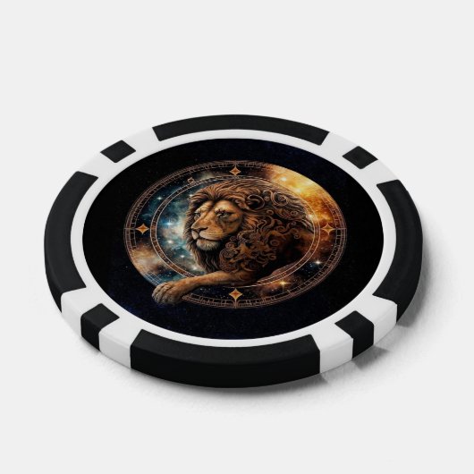 Leo Lion Poker Chips – Zodiac Symbool (Enkel)