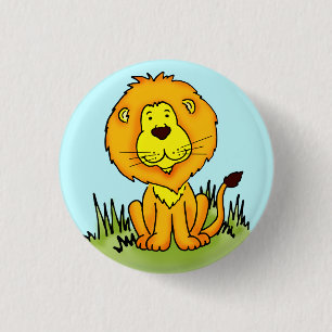Leo Lion schattige kunstknop Ronde Button 3,2 Cm