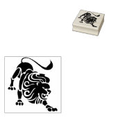 Leo Lion Zodiac Art Stempel (Gestempeld)