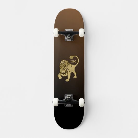Leo Lion Zodiac Skateboard (Voorkant)