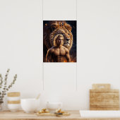 Leo Male Astrologisch Poster (Keuken)